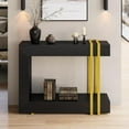 thumbnail image 4 of Einhomn Narrow Console Table,2-Tier Sofa Table with Storage Behind Couch,42.5" Wooden Entryway Table for Hallway,Living Room,Entrance,Foyer-Black, 4 of 11