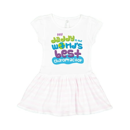 

Inktastic World’s Best Chiropractor Daddy Gift Toddler Girl Dress