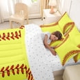 thumbnail image 4 of Erosebridal Baseball Softball Bedding Comforter Set for Kids, Sport Game Queen Bedding Sets, 7-Piece, 4 of 6