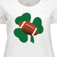 thumbnail image 4 of Inktastic St Patricks Day Football Women's Plus Size T-Shirt, 4 of 5