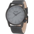 thumbnail image 1 of 101064 Men's Shark Orion Grey Dial Skate Fashion Leather Strap Black Plated Stainless Steel Watch, 1 of 2