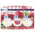 thumbnail image 3 of Febreze Plug In Air Freshener, Odor-Fighting Scented Oil Refill, Sweet Watermelon Vine, 3 Refills, 3 of 12