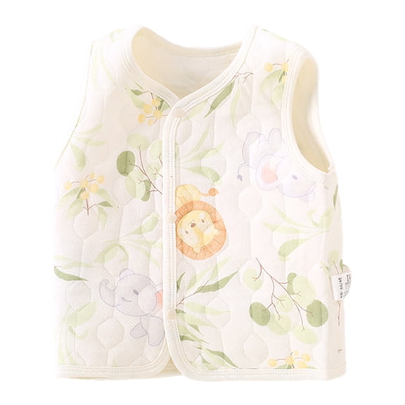 MXIEZI Baby Infant Unisex Cotton Vest Warm Sleeveless Jacket Spring Winter Waistcoat 0-3T