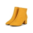 thumbnail image 5 of Women Pointy Toe Block Heeled Booties 19498, 5 of 6