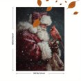 thumbnail image 3 of Santa Claus with Cardinal Canvas Wall Art 15.75x11.81 Inches, 3 of 8