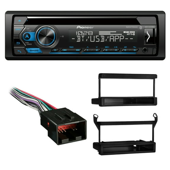 Pioneer Single DIN CD w/ Bluetooth Car Stereo Upgrade for 1998-2011 Ford Ranger Includes In-Dash Car Stereo, Dash Kit and Harness (Non-Amp)