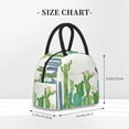 thumbnail image 2 of Yiaed Cartoon Cactus Print Lunch Bag Adult Insulated Lunch Box, Leakproof Cooler Food Lunch Containers Reusable High Capacity Lunch Tote Bags-One Size, 2 of 6