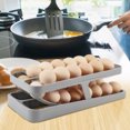 thumbnail image 3 of Huevera Para Frigorífico Huevera De 2 Pisos Y 2 Filas Con Ruedas Automáticas Dispensador De Huevos Bandeja Para Huevos De Plástico Apta Para Lavavajillas Para Mueble Encimera ANGGREK Otros, 3 of 8