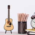 thumbnail image 4 of Greensen Miniature Wooden Guitar Model Display Mini Ornaments Craft Home Decor , Miniature Guitar Model, Mini Guitar Display, 4 of 8