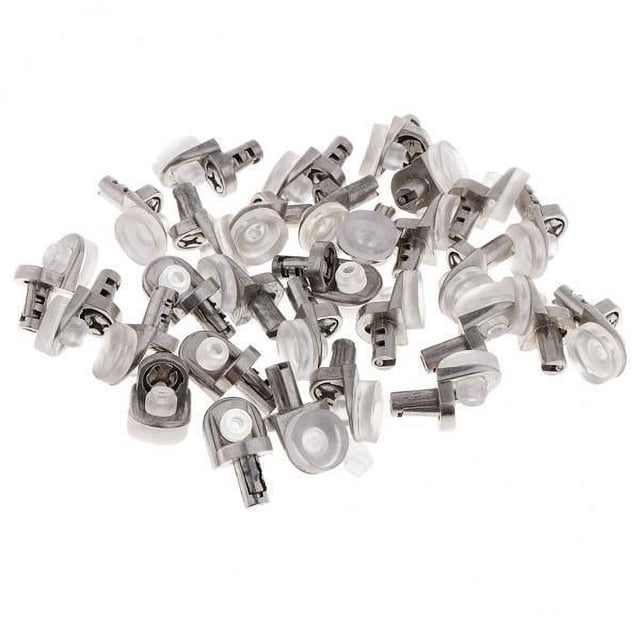 2x 30/50 Piezas Soporte para Estante de Vidrio Soporte para Estante Transparente 2 piezas