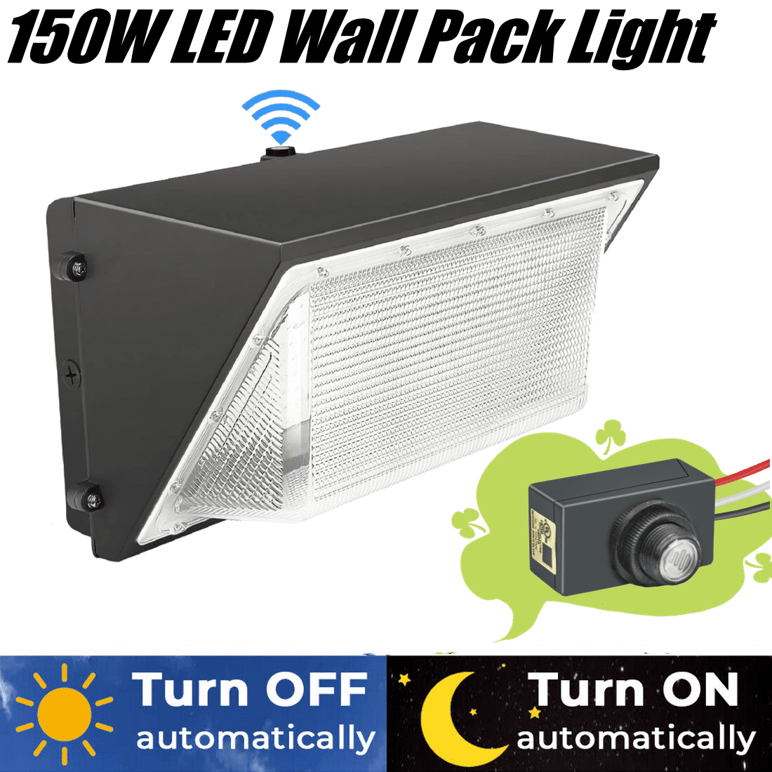 125Watt LED Wall Pack Commercial Industrial Light Outdoor Security Fixture IP65 