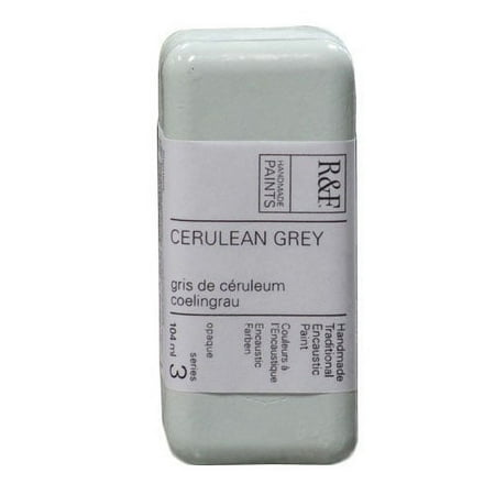 UPC: 0836943007406 | R&F Handmade Paints Encaustic Paint Cake  104ml  Cerulean Grey
