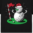 thumbnail image 3 of Instant Message - Golf Ball Snowman - Men's Short Sleeve Graphic T-Shirt, 3 of 6