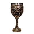 thumbnail image 1 of Vaso de vino Macarena acero inoxidable Vintage Medieval marrón para decoración de boda, 1 of 8