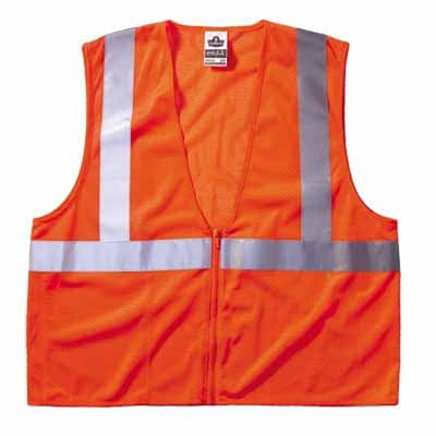 

GloWear 8210Z Type R Class 2 Economy Vest with Pocket Zipper Closure L/XL Lime | Bundle of 2 Each