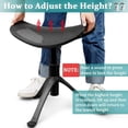 thumbnail image 2 of Loghot Foot Rest for Desk 2-in-1 Rotatable Under Desk Footrest Adjustable Height Ottoman Stool Rolling Leg Rest for Home Office, 2 of 6