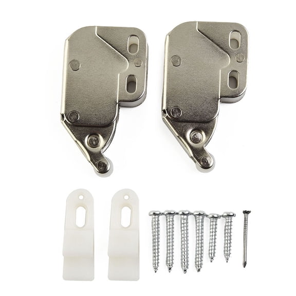 AFQH Mini Touch Latch Automatic Spring Push Catch Bounce Lock For Inset Rebated And Butt Closing Doors Furniture Hardware Accessorie