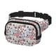 thumbnail image 2 of Fotbe Abstract Floral Cangurera Cuadrada con Estampado de Doble Capa, Bolsa de Cintura Ajustable Mini para Hombres y Mujeres, 2 of 9