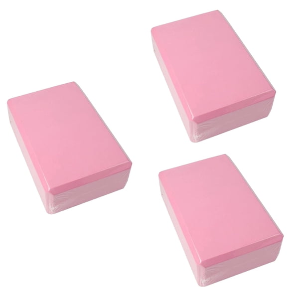 Bloques de Yoga, Ladrillos de Ejercicios, Suministros de Yoga, Ladrillos de Baile para Niños, Ladrillos de Espuma de Alta Densidad de Color Rosa