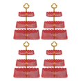 thumbnail image 1 of 4x Soporte de 3 Capas para Tartas, Decorativo para , Almacenamiento de Dulces, Estante para Aperitivos, Soporte para Postres, Soporte para Cu, 1 of 9
