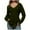 Green, variant on Xdegoge Long Sleeve V Neck Shirts for Women with Thumb Holes Curved Hem Tunic Tops Casual Loose Fit Basic Solid Color Top Soft Cozy Fashion Outfits