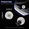 thumbnail image 2 of YISITIAN 4 PCS Car Tire Valve Stem Caps, Handmade Dustproof Crystal Rhinestone Auto Stem Air Cap Cover, Attractive Vehicle Exterior Accessories, Universal for Car Truck Motorcycle Bike CJ919-49533, 2 of 6