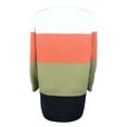 thumbnail image 4 of DuoJiaJ Cardigan pour Femmes, Cardigan pour Femmes Long à Rayures, Veste Patchwork avec Grandes Poches pour un Style Décontracté, 4 of 4