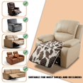 thumbnail image 6 of ZIATUBLES Cow Print Recliner Chair Cover, Anti-Slip Reclining Sofa Seat Cushion Slipcover, Washable Pet Friendly Furniture Protector, 38.58 x 24.40 Inches Living Room Decor, 6 of 8