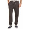 NAUTICA Mens Cuffed-Bottom Fleece Casual Pants (Charcoal, Large)