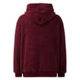 thumbnail image 6 of Meichang Womens Oversized Hoodie Sherpa Quarter Zip Pullover with Pocket Fuzzy Fleece Sweatshirt Winter Warm Long Sleeve Hoodies, 6 of 6