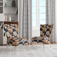 thumbnail image 2 of Designart "Neutral Elegance In Blooms" Beige Floral Upholstered Accent Chair - Cottage Arm Chair For Bedroom, 2 of 5