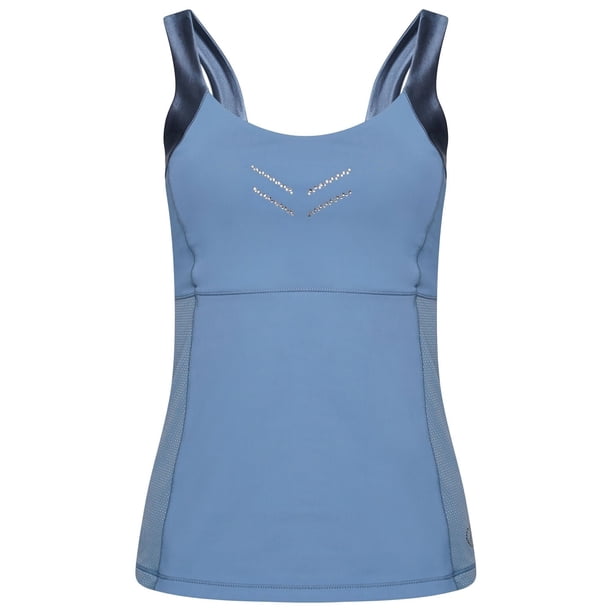 Dare 2B - Camiseta sin Mangas Crystallize de Reciclado para Mujer (Bluestone)