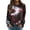 Red, variant on Bibifish Womens Tie Dye Sweatshirt Printed Crewneck Long Sleeve Pullover Casual Loose Fit Spring Fall Comfortable Pullover Tops For Ladies