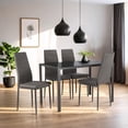 thumbnail image 1 of Juego De Comedor 4 Sillas y Mesa De Vidrio Templado Lexus gris 5, 1 of 6