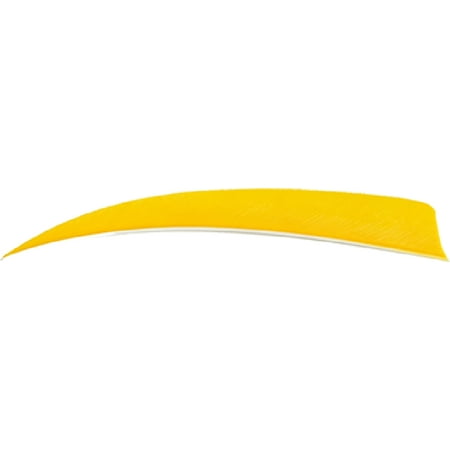 TRUEFLIGHT FEATHERS SHIELD CUT 4 LW YELLOW 100/PK.