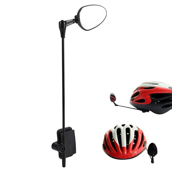 Greensen Bike Rearview Mirror,Bike Rear View, ABS Helmet Rear View Mirror Safety Mountain Road Bike Adjustable Mirror With Clear View