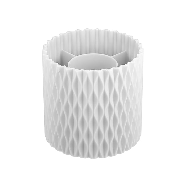 Organizador de Maquillaje Unique Bargains Giratorio 360 Grados Color Blanco