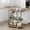 Black+gray, variant on Babevy 3 Tier Bar Serving Cart,Wine Rack,Storage Shelves , Glass Holder for Kitchen, Living Room, Dining Room