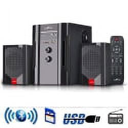 beFree Sound - Powered Wireless Speaker System (Pair) - Black