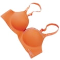thumbnail image 4 of Sujetador sin costuras para mujer, ropa interior inalámbrica con letras, copa fina, sujetador Hacer subir para niñas, rojo óxido, 38 / 85AB Methold AP001148-24B, 4 of 7