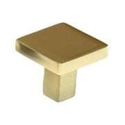 Celeste Designs Square Knob Modern Cabinet Knob Golden Champagne Solid Zinc