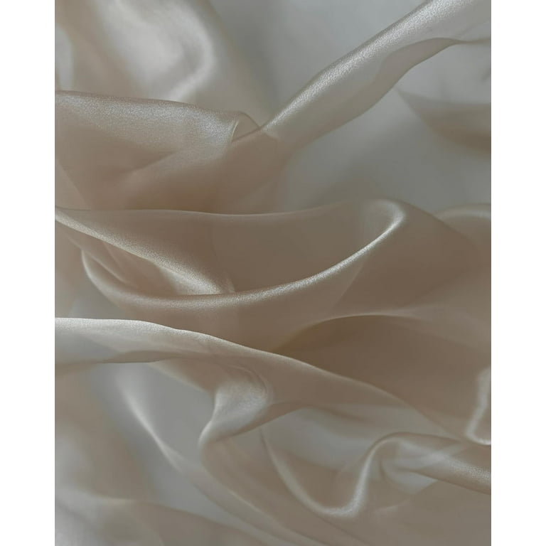 sheer fabric for wedding dress Off White Wedding Lace Fabric, Bridal Floral Embroidery Tulle Lace Fabric, 51" Width Embroidered Mesh Lace Fabric for Sewing