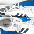 thumbnail image 3 of NWB Ad-id-as Originals Superstar II White Navy Blue Sneakers G17070 size 19 Shoes, 3 of 6