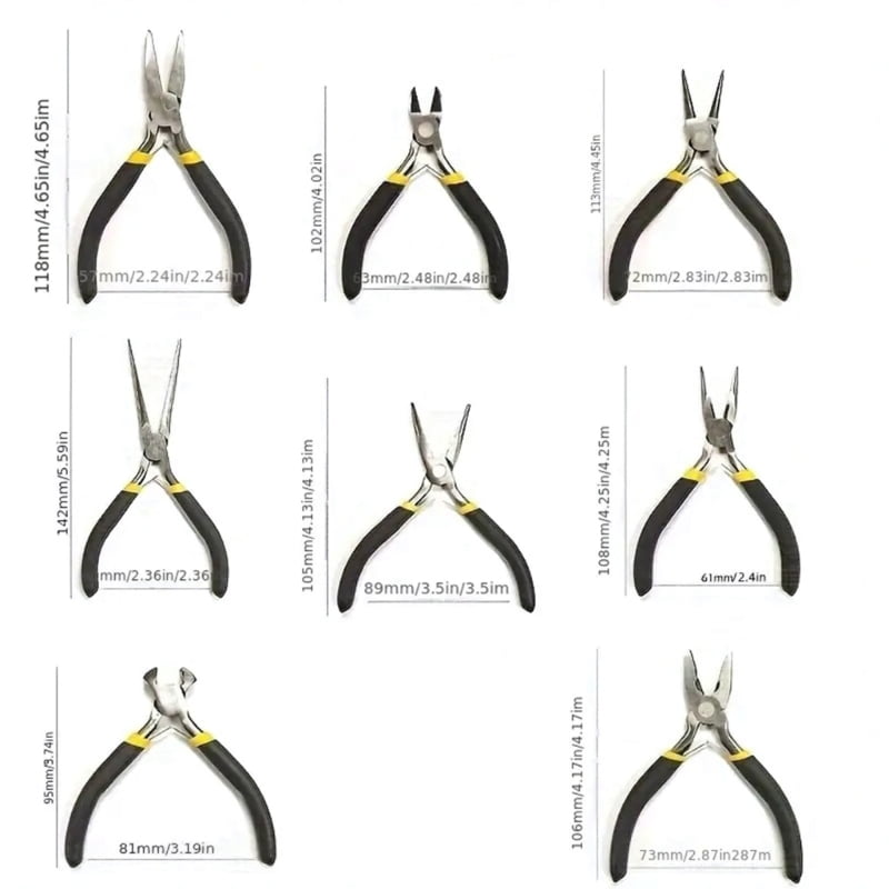 Practical Jewelry Tool Set with Pliers for Customes Jewelry and Repairs