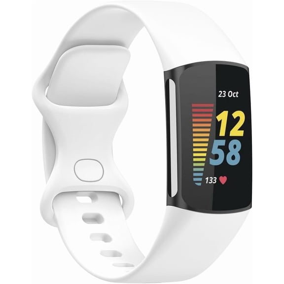 MYKOMI Replacement Bands Compatible with Fitbit Charge 6 Bands/Fitbit Charge 5 Bands for Women Men, Soft Silicone Adjustable Sport Wristbands Strap for Fitbit Charge 6/Charge 5 Fitness Tracker