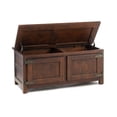 thumbnail image 2 of Plow & Hearth Portland Ice Box Wood Coffee Table/Bench with Replica Hardware, 2 of 6