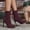 Wine, variant on Women's Knit Sock Boots Pointed Toe Stiletto Heel Stretch Ankle Booties Pull On Soft Comfy Shoes Fashion Dress Party Fall Winter Botines Mujer