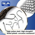 thumbnail image 4 of 9KM Fishing Hooks 50~200Pcs Carp Hook Saltwater Fishing Circle Hook Strong Sharp Needle Point Barbs Ringed Eye Saltwater, 4 of 10