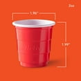 thumbnail image 2 of Hefty Disposable Mini Plastic Cups, Red, 2 oz, 30 Count, 2 of 6