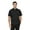 Black, variant on Short Sleeve Chef Coat Jacket Black Lightweight Button Chef Uniform